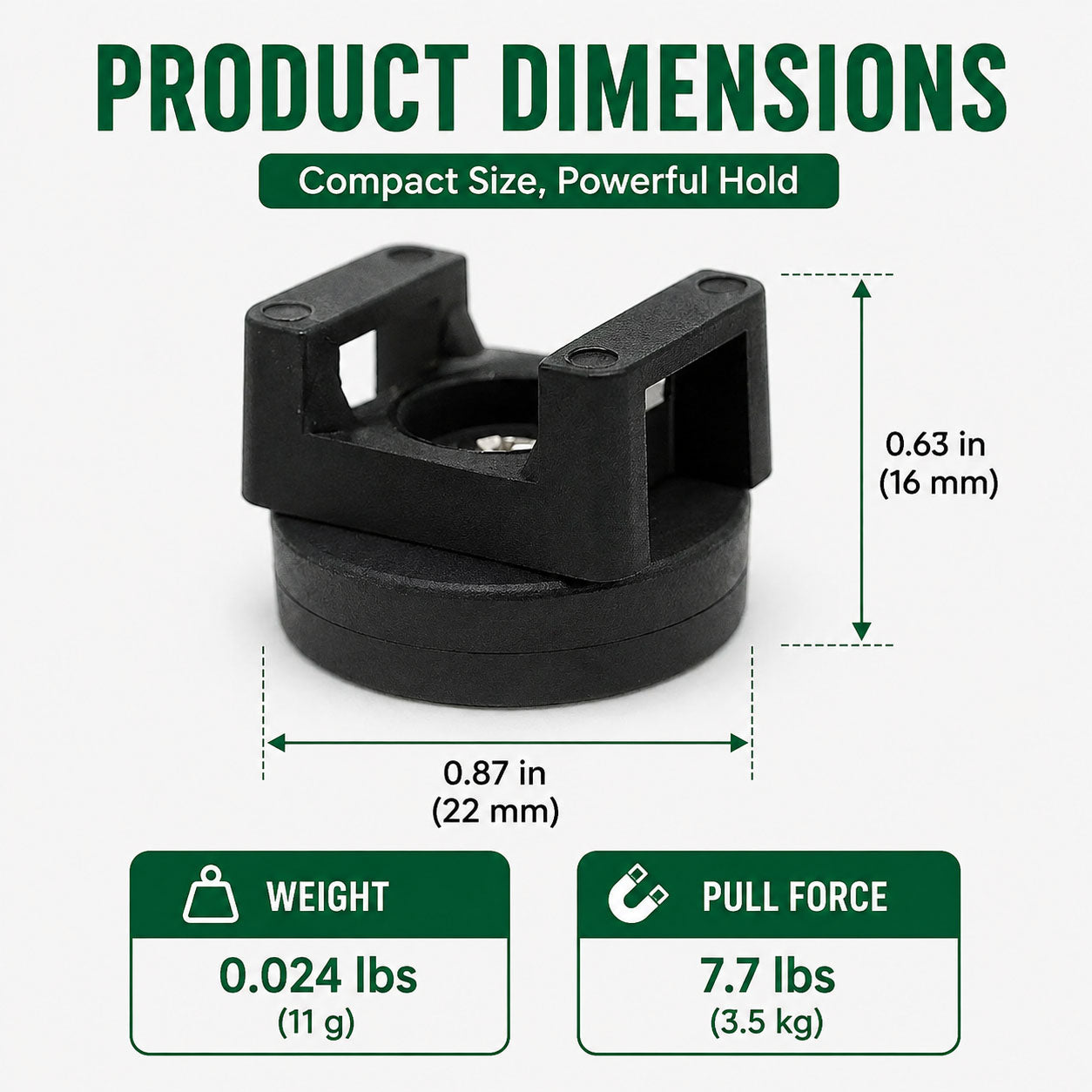 🧲 Magnetic Cable Tie Mounts - No-Drill,Cable Organizer for Desk, Garage & RV