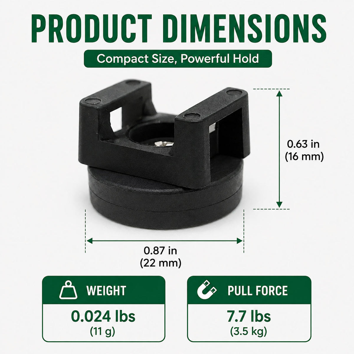 🧲 Magnetic Cable Tie Mounts - No-Drill,Cable Organizer for Desk, Garage & RV