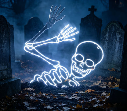 Glowing Halloween Skeleton Decor