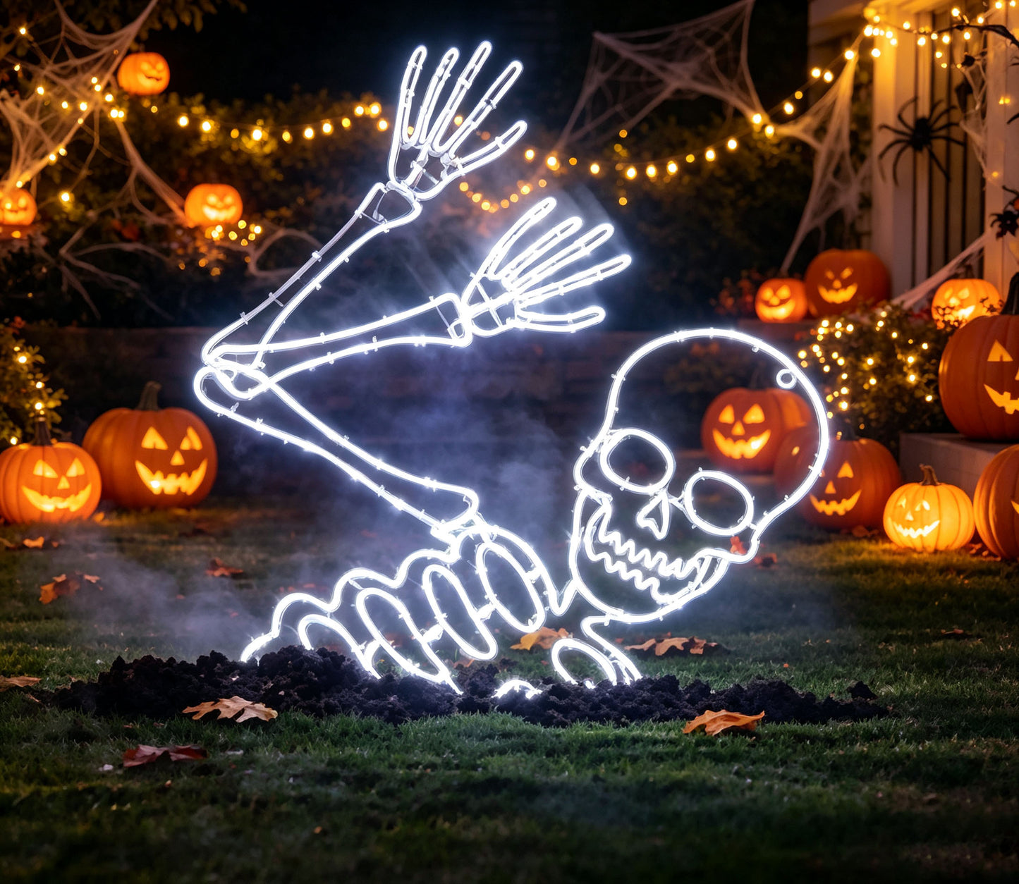 Glowing Halloween Skeleton Decor