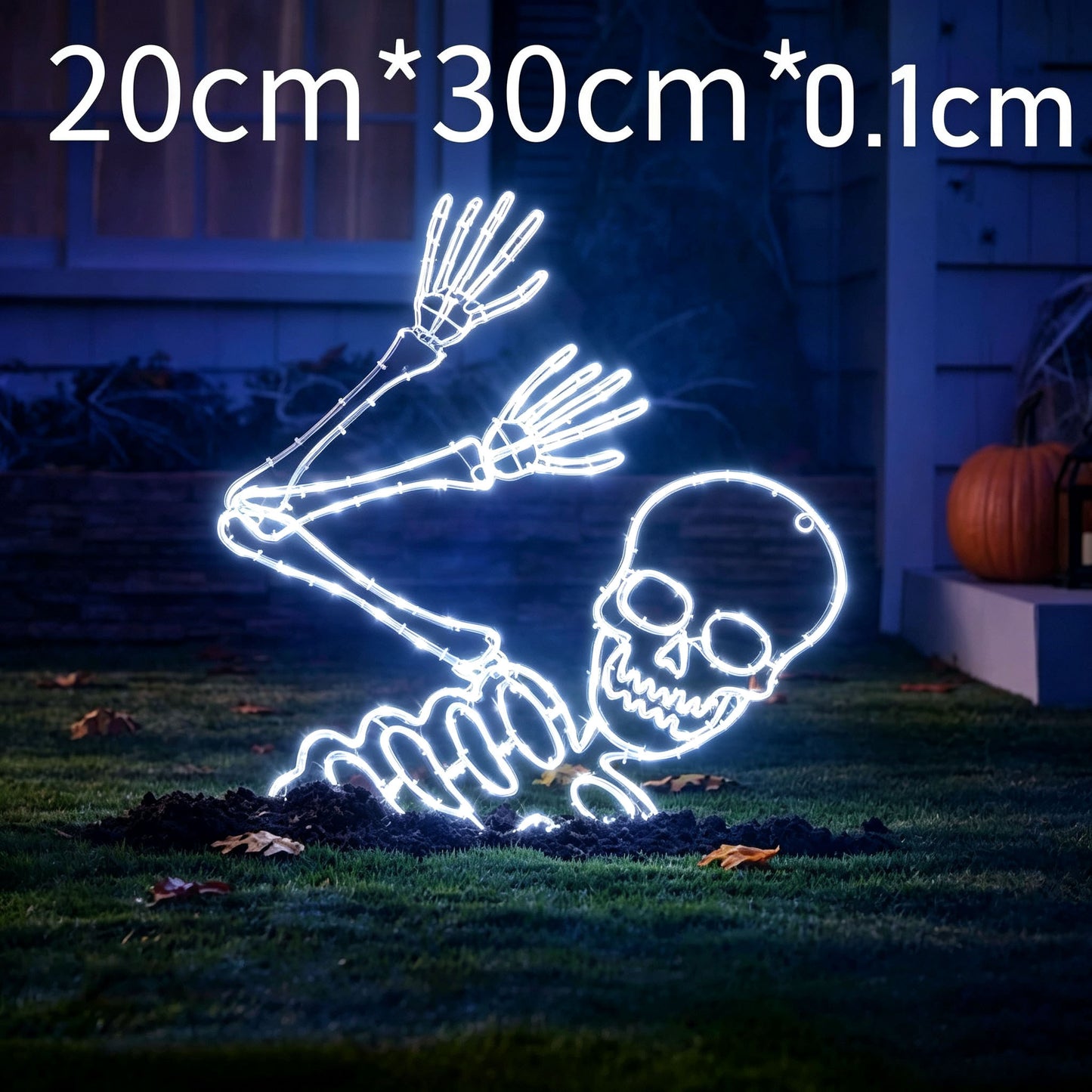 Glowing Halloween Skeleton Decor