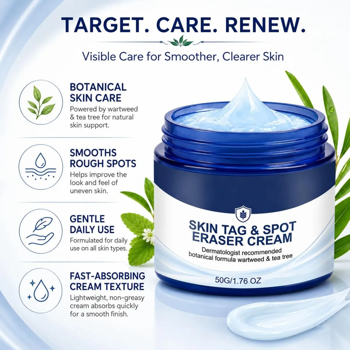 7‑Day Skin Tag & Spot Care Cream, Mild Non‑Irritating Formula