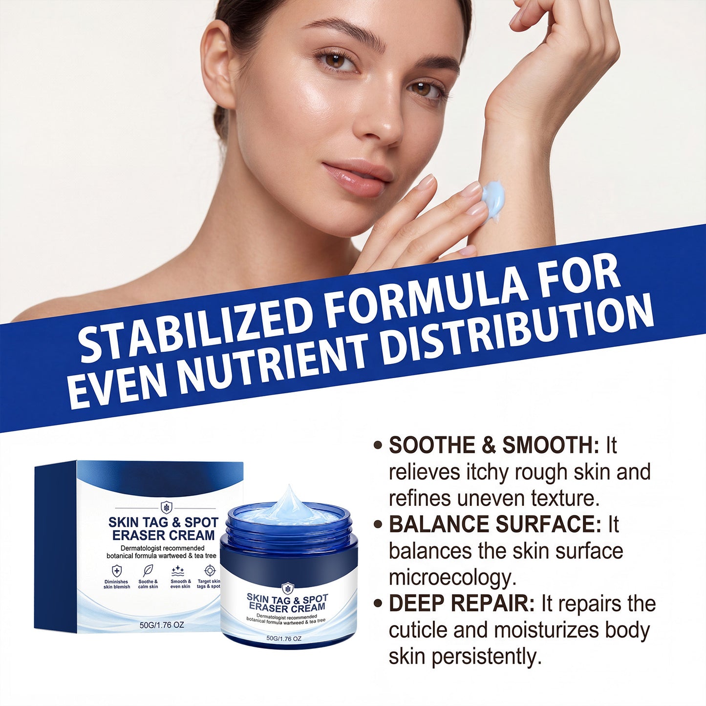 7‑Day Skin Tag & Spot Care Cream, Mild Non‑Irritating Formula