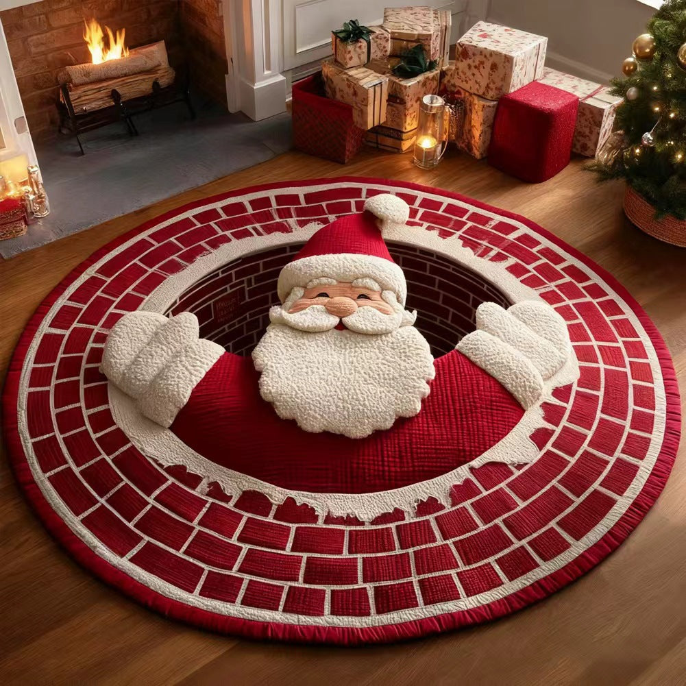 🎃3D Halloween Rug, Novelty Ghost Skeleton 3D Optical Illusion Rugs