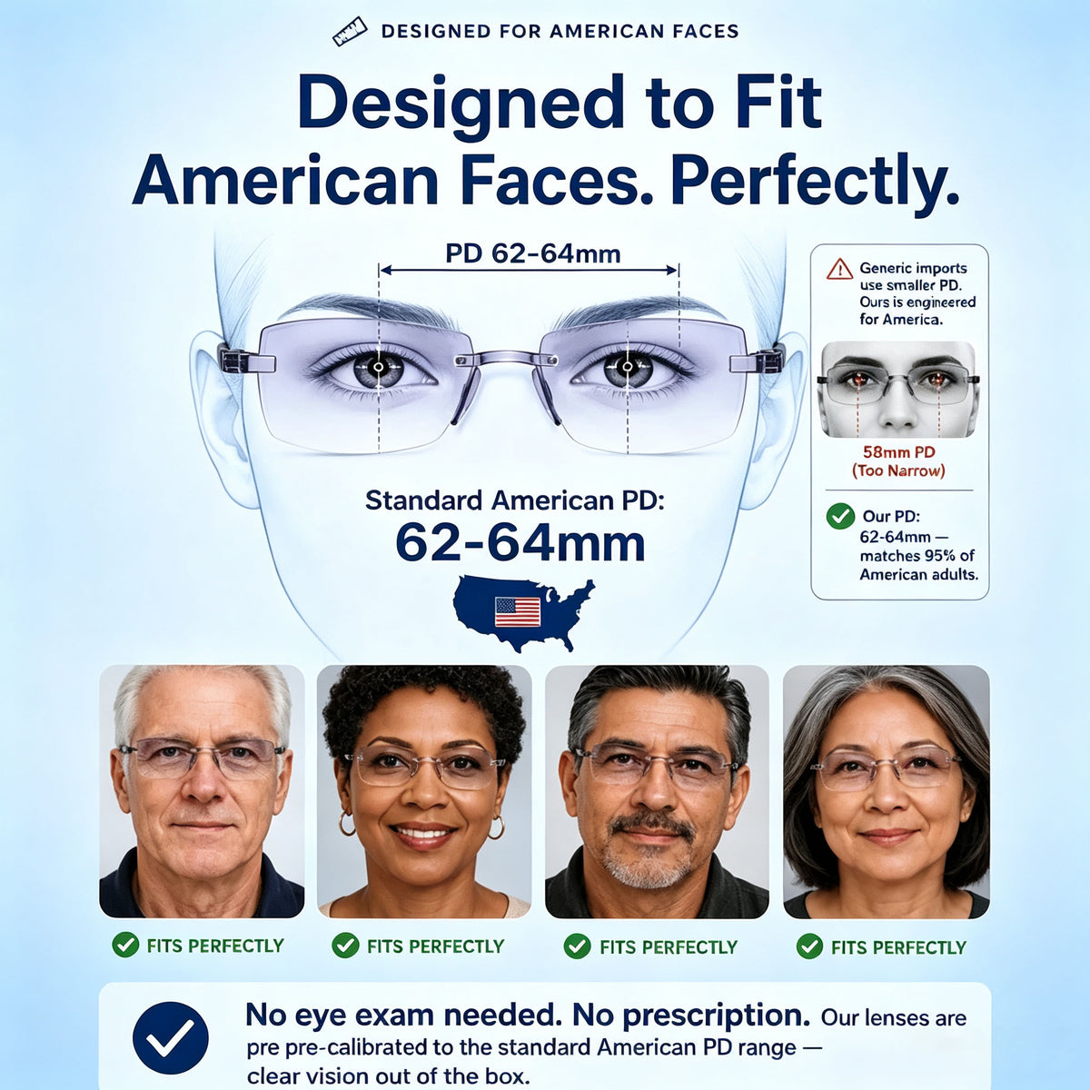 👓 Smart Zoom Diamond-Cut Reading Glasses