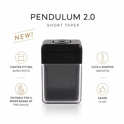Precision PMU Pencil Sharpener -Portable Handheld Sharpener for Permanent Makeup Artists