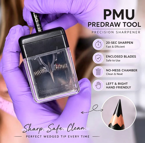 Precision PMU Pencil Sharpener -Portable Handheld Sharpener for Permanent Makeup Artists