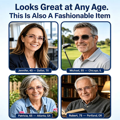 👓 Smart Zoom Diamond-Cut Reading Glasses