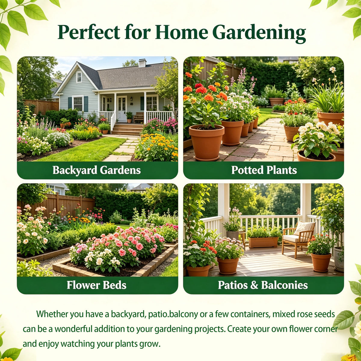 🌹  Mixed Rose Seeds – Bring More Beauty to Your Garden