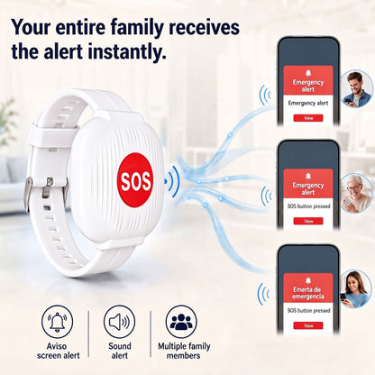 🚑 SOS Emergency Bracelet with Button for Seniors