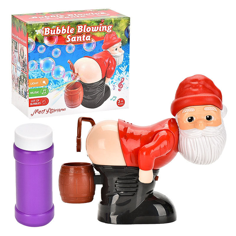 🎅Christmas Santa Claus Bubble Machine Toy – Automatic Bubble Blower for Kids