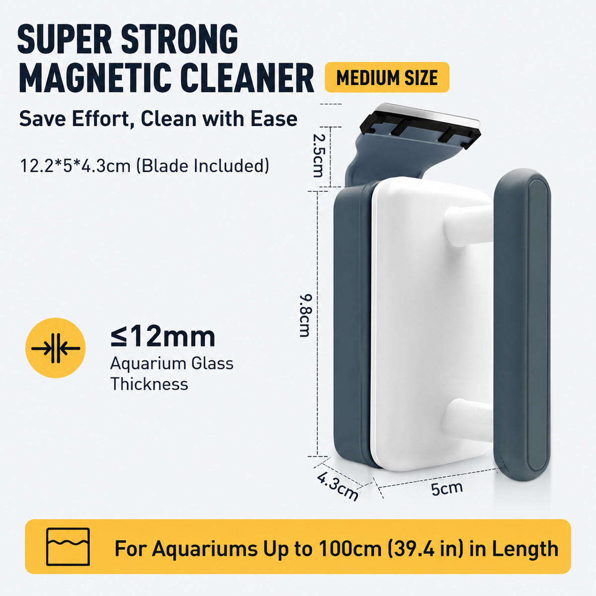 Power-Clean Magnetic Tank Brush
