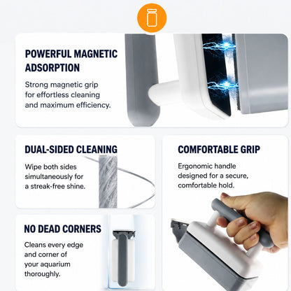 Power-Clean Magnetic Tank Brush