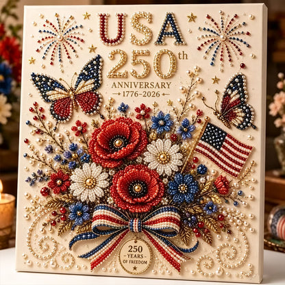 USA 250th Anniversary DIY Pearl Painting Art